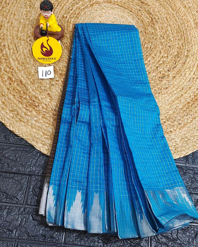 Seiko Gadwal Cotton Sarees -ROYAL110