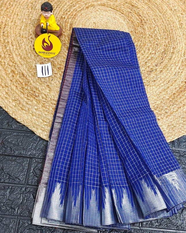 Seiko Gadwal Cotton Sarees -ROYAL111