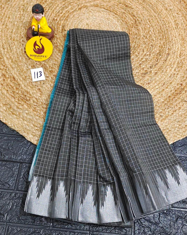 Seiko Gadwal Cotton Sarees -ROYAL113