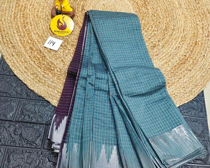Seiko Gadwal Cotton Sarees -ROYAL114