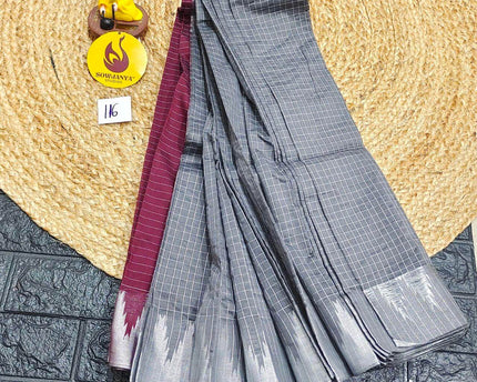 Seiko Gadwal Cotton Sarees -ROYAL116