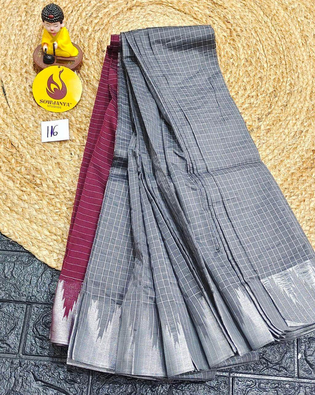 Seiko Gadwal Cotton Sarees -ROYAL116