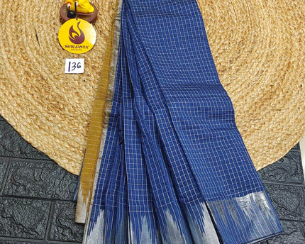 Seiko Gadwal Cotton Sarees -ROYAL136