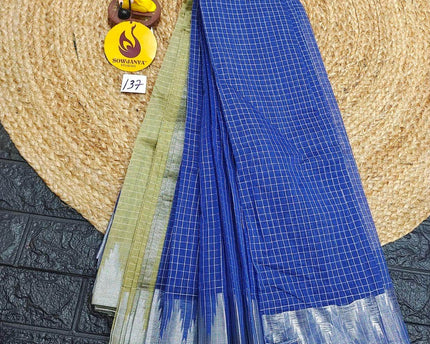 Seiko Gadwal Cotton Sarees -ROYAL137
