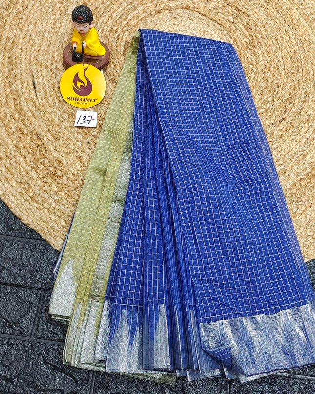 Seiko Gadwal Cotton Sarees -ROYAL137