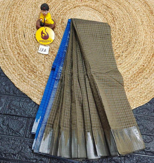 Seiko Gadwal Cotton Sarees -ROYAL132