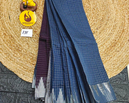 Seiko Gadwal Cotton Sarees -ROYAL135