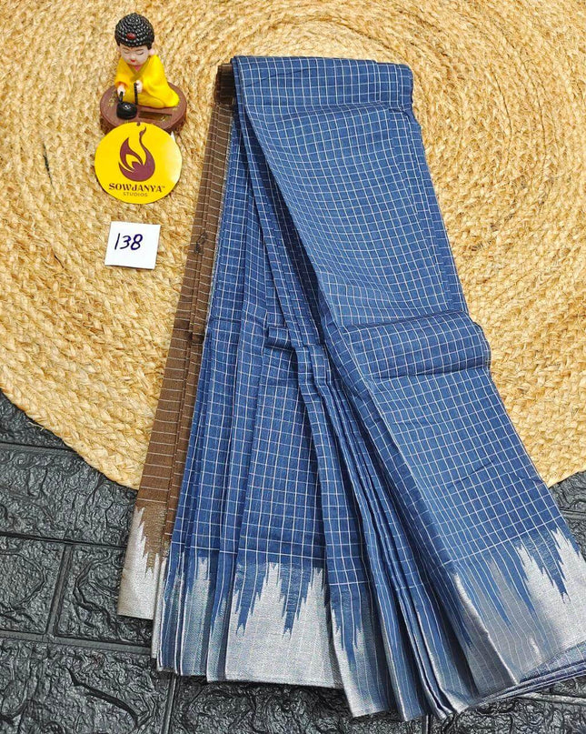 Seiko Gadwal Cotton Sarees -ROYAL138