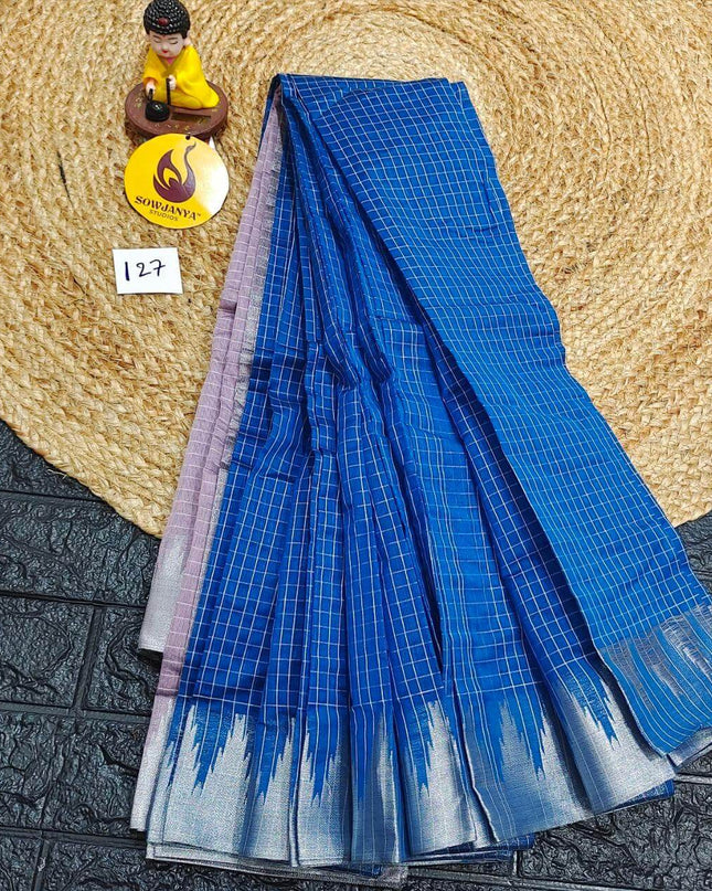 Seiko Gadwal Cotton Sarees -ROYAL127