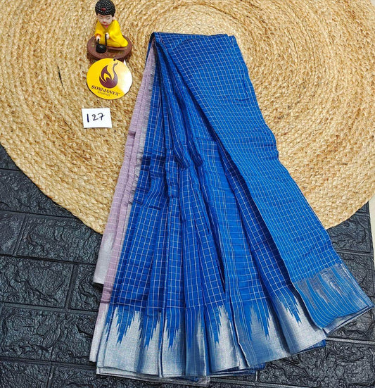 Seiko Gadwal Cotton Sarees -ROYAL127