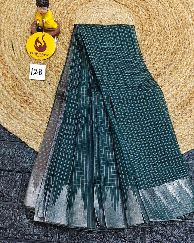 Seiko Gadwal Cotton Sarees -ROYAL128