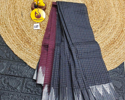 Seiko Gadwal Cotton Sarees -ROYAL129