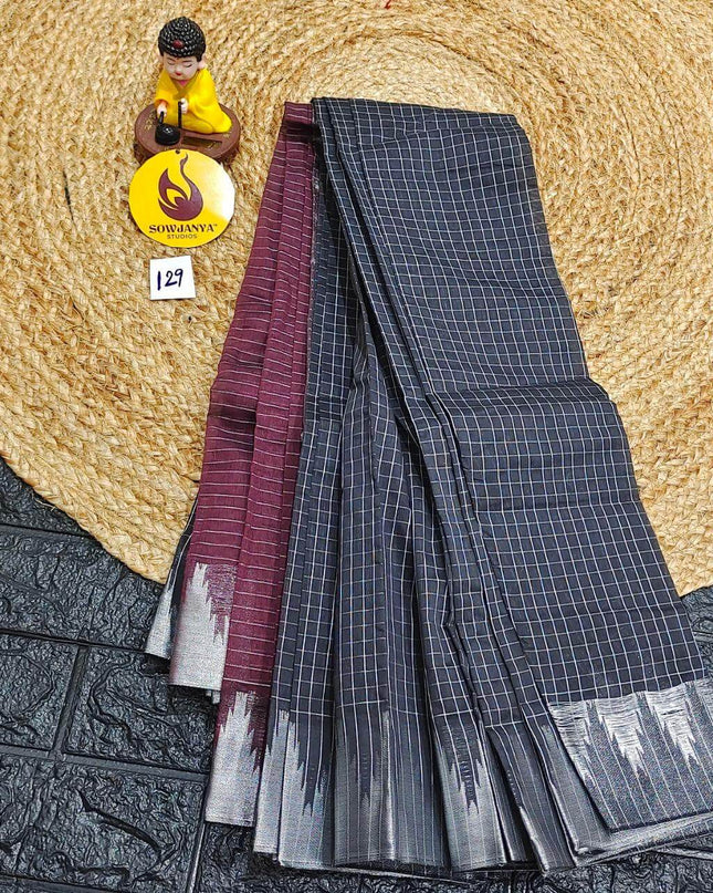 Seiko Gadwal Cotton Sarees -ROYAL129