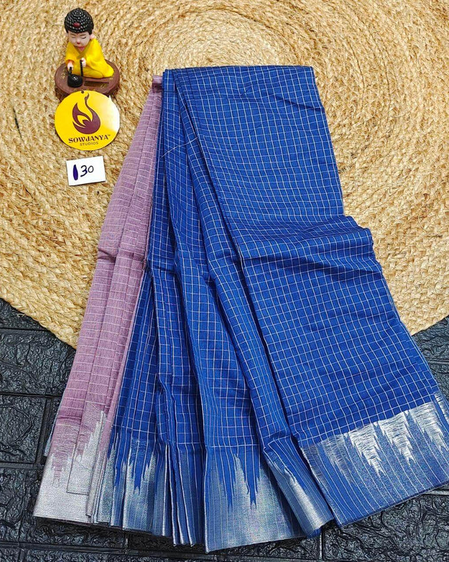 Seiko Gadwal Cotton Sarees -ROYAL130