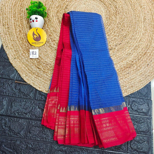 Seiko Gadwal Cotton Sarees -ROYAL182