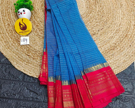 Seiko Gadwal Cotton Sarees -ROYAL184