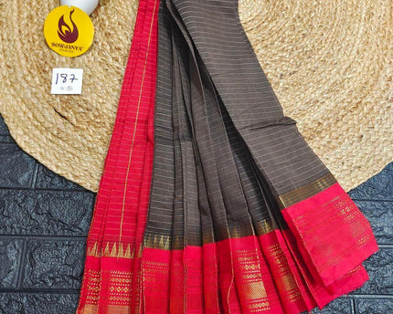 Seiko Gadwal Cotton Sarees -ROYAL187