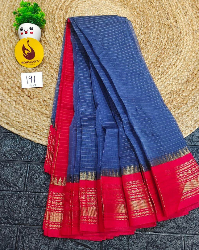 Seiko Gadwal Cotton Sarees -ROYAL191