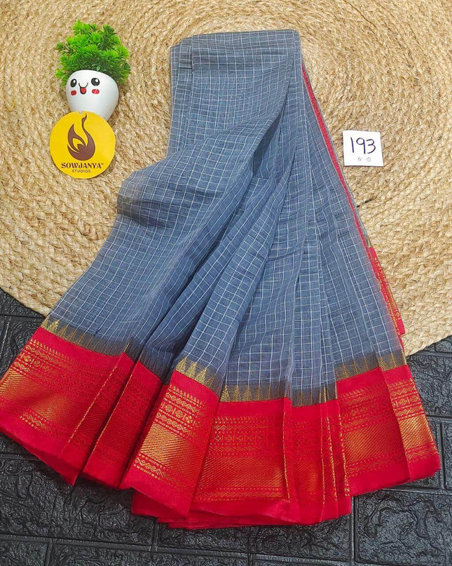 Seiko Gadwal Cotton Sarees -ROYAL193