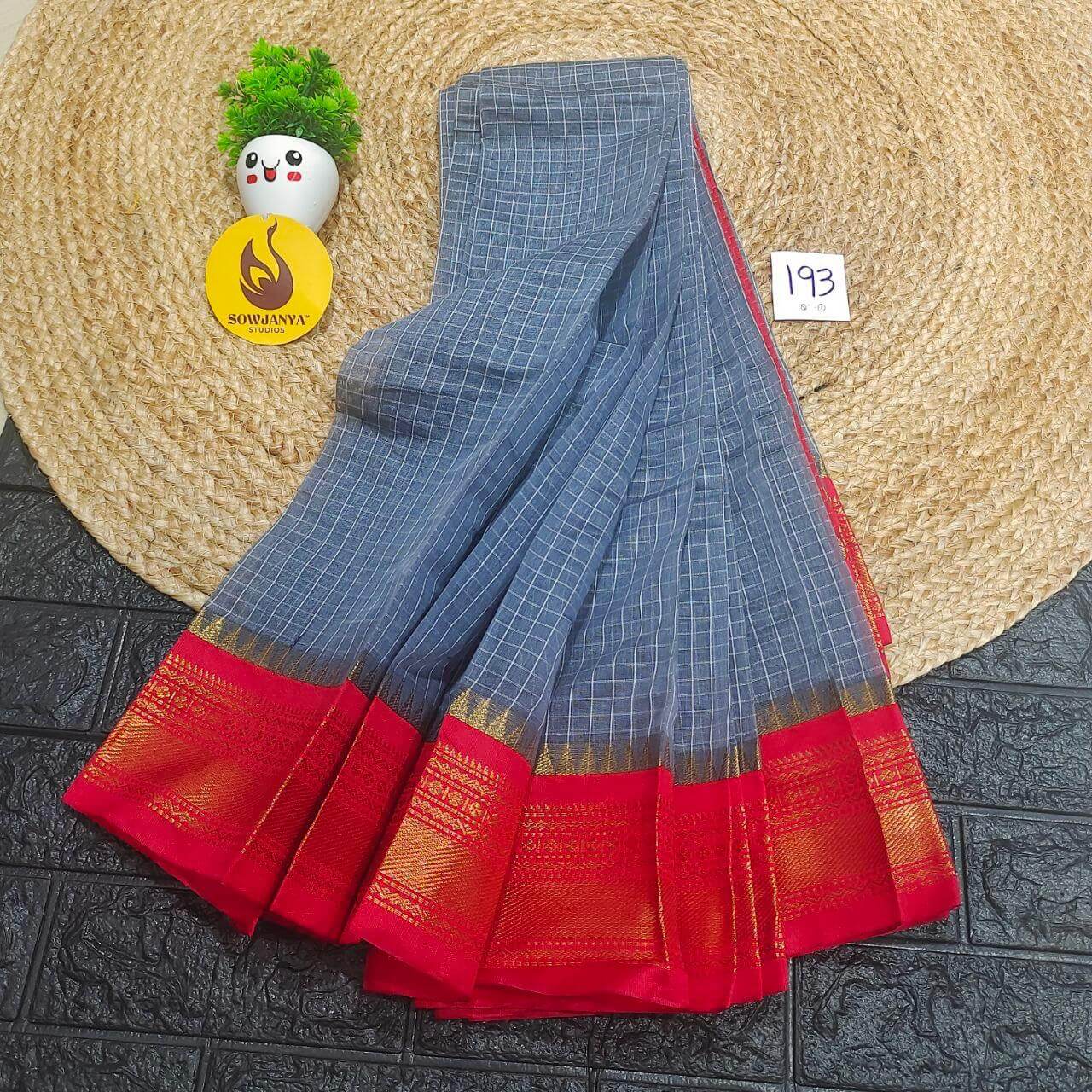 Seiko Gadwal Cotton Sarees -ROYAL193