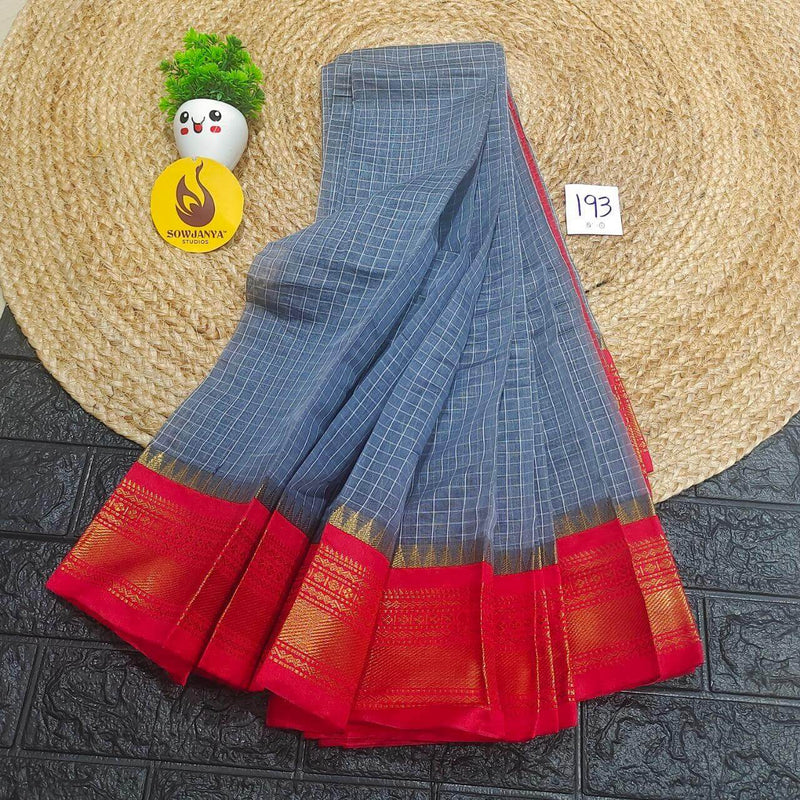 Seiko Gadwal Cotton Sarees -ROYAL193