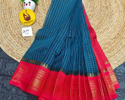 Seiko Gadwal Cotton Sarees -ROYAL200