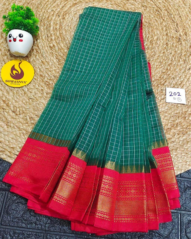 Seiko Gadwal Cotton Sarees -ROYAL202