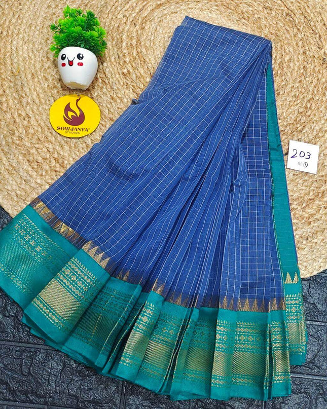 Seiko Gadwal Cotton Sarees -ROYAL203