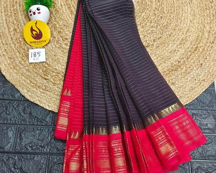 Seiko Gadwal Cotton Sarees -ROYAL185