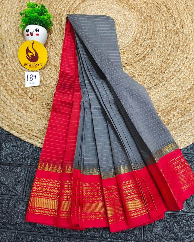 Seiko Gadwal Cotton Sarees -ROYAL189
