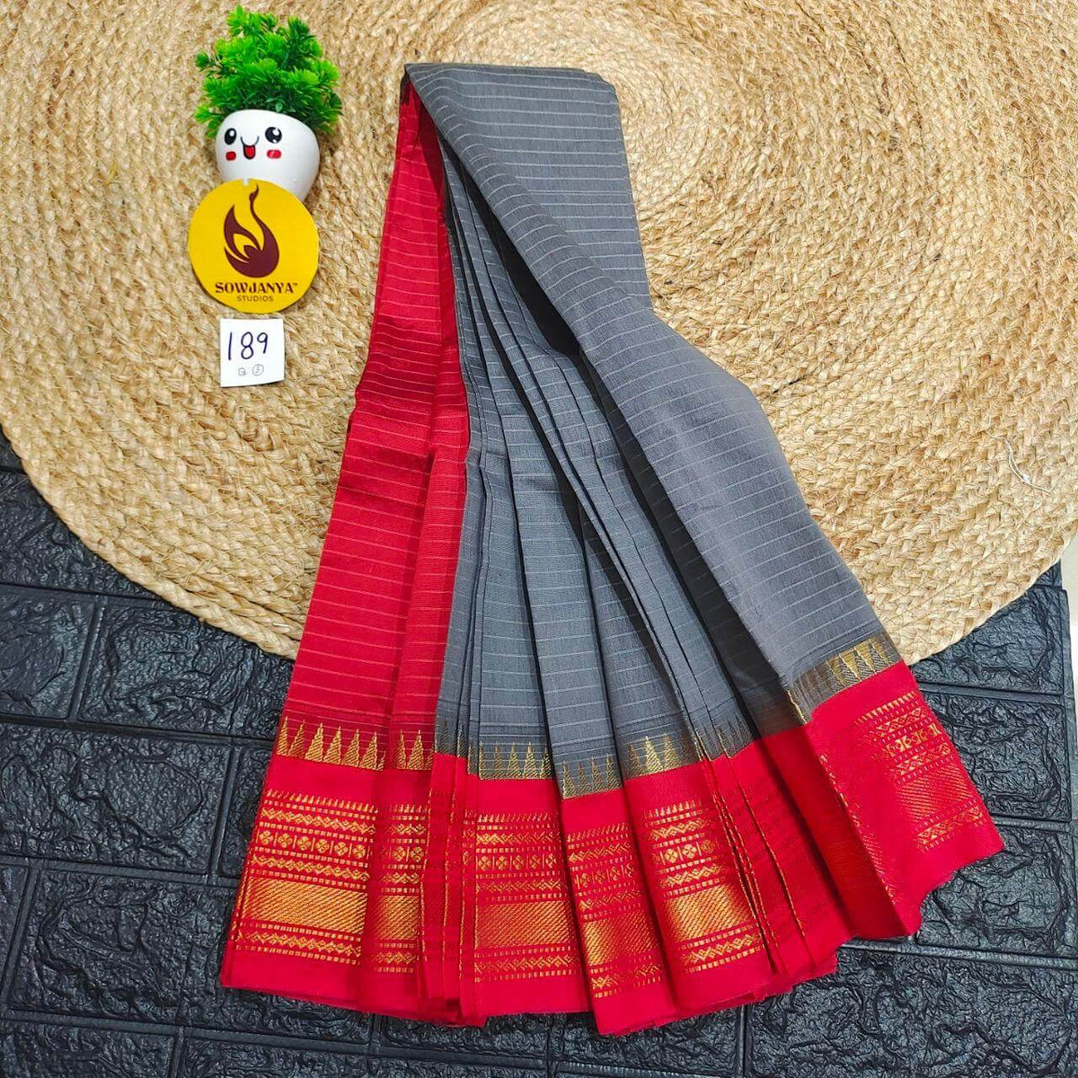 Seiko Gadwal Cotton Sarees -ROYAL189