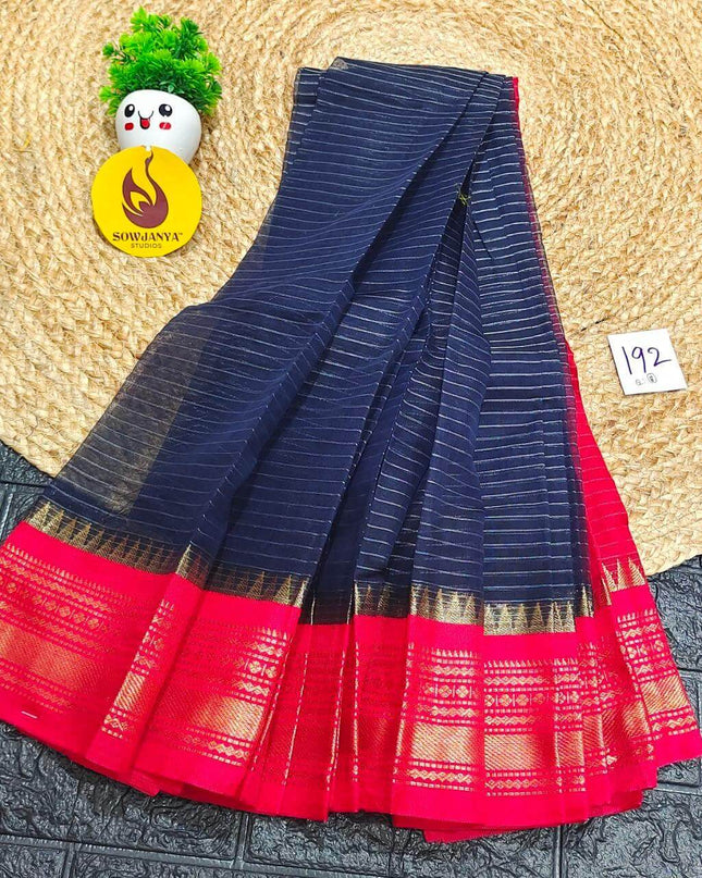 Seiko Gadwal Cotton Sarees -ROYAL192