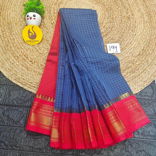 Seiko Gadwal Cotton Sarees -ROYAL194