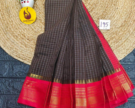 Seiko Gadwal Cotton Sarees -ROYAL195