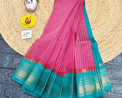 Seiko Gadwal Cotton Sarees -ROYAL205