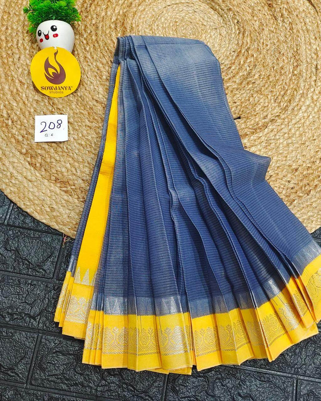 Seiko Gadwal Cotton Sarees -ROYAL208