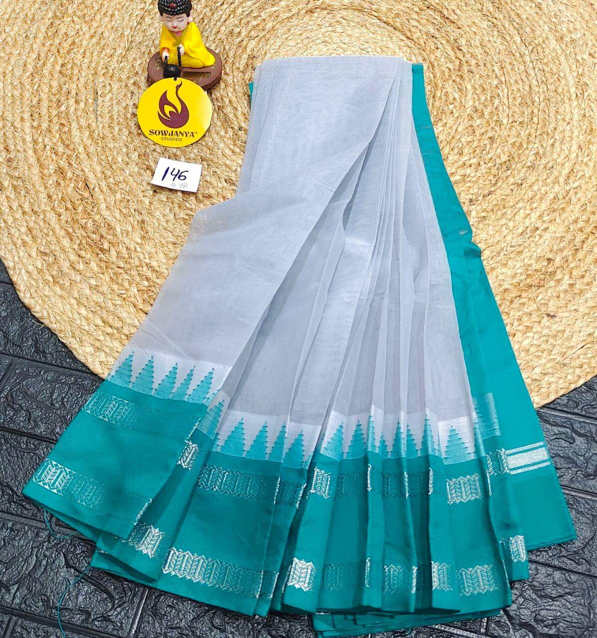 Seiko Gadwal Cotton Sarees -ROYAL146