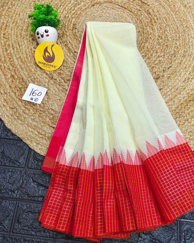 Seiko Gadwal Cotton Sarees -ROYAL160