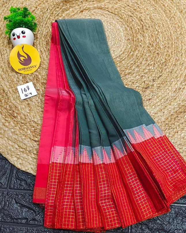 Seiko Gadwal Cotton Sarees -ROYAL168