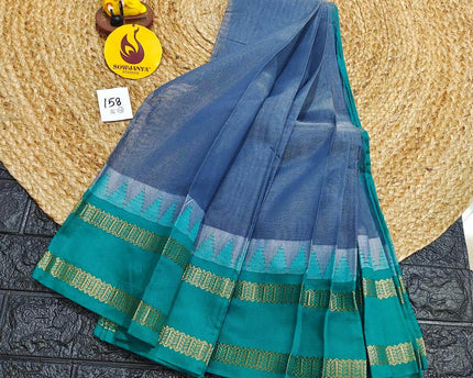Seiko Gadwal Cotton Sarees -ROYAL158