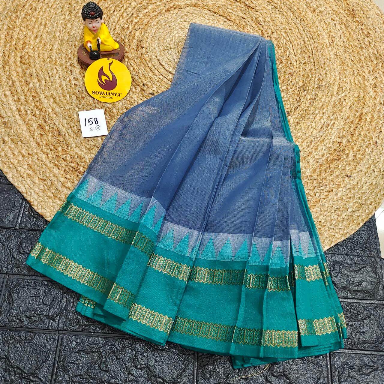 Seiko Gadwal Cotton Sarees -ROYAL158