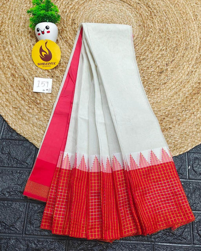 Seiko Gadwal Cotton Sarees -ROYAL159