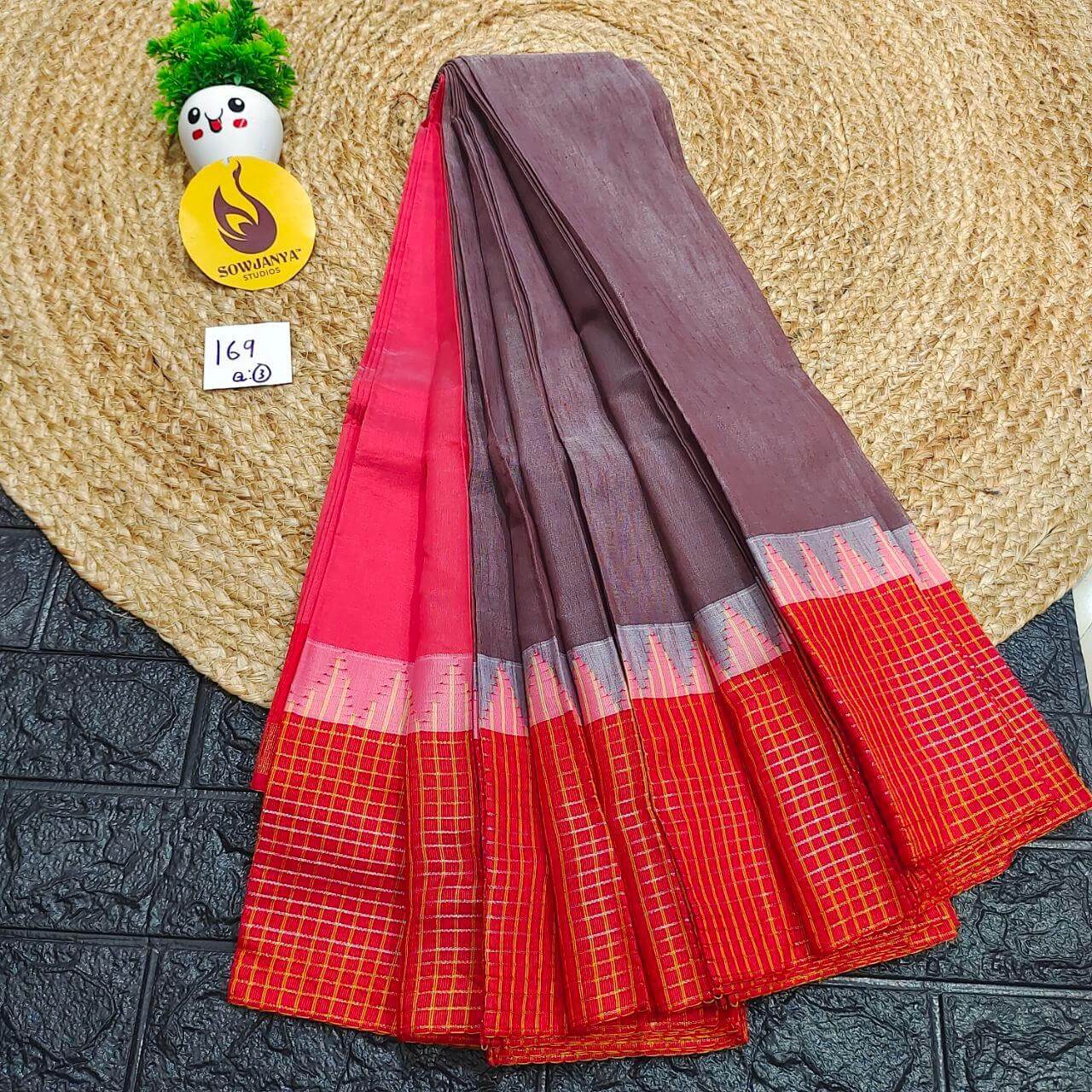 Seiko Gadwal Cotton Sarees -ROYAL169