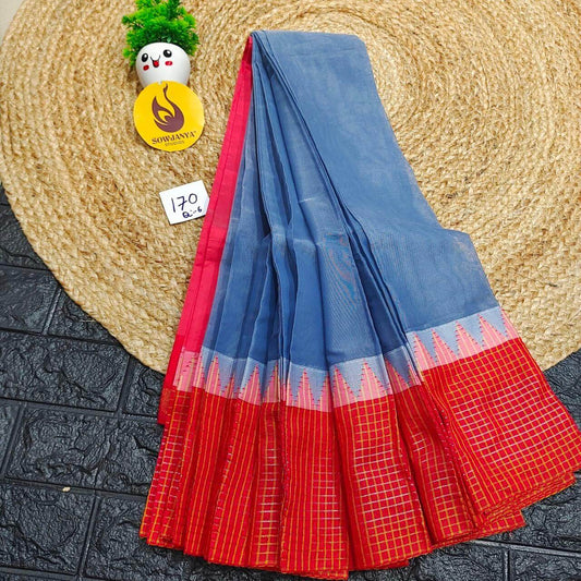 Seiko Gadwal Cotton Sarees -ROYAL170