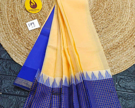 Seiko Gadwal Cotton Sarees -ROYAL179