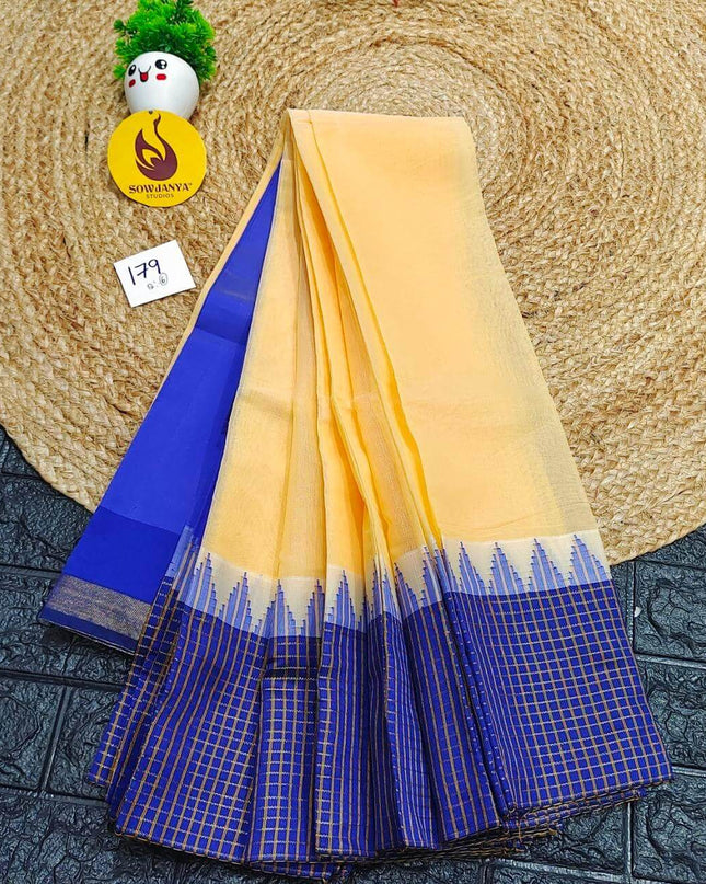 Seiko Gadwal Cotton Sarees -ROYAL179