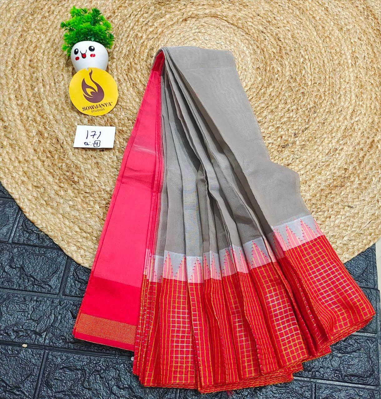 Seiko Gadwal Cotton Sarees -ROYAL171