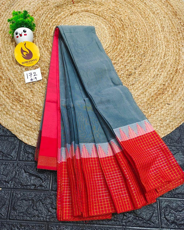 Seiko Gadwal Cotton Sarees -ROYAL172