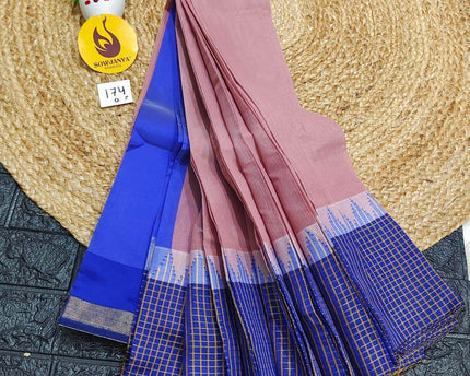 Seiko Gadwal Cotton Sarees -ROYAL174