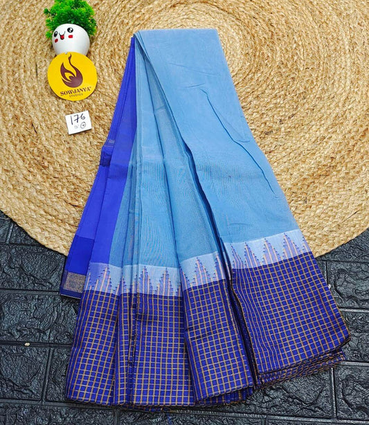 Seiko Gadwal Cotton Sarees -ROYAL176